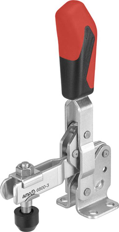 AMF 6800-0 Senkrechtspanner mit rotem Handgriff, Größe : 0, F1: 0,5 kN, F2: 0,7 kN - LE 6800 Senkrechtspanner -Abbildung
