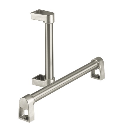 Leschhorn ES-30-400-ST   zusammensteckbare Edelstahl Bügelgriffe, Standardgriff, A 400,  gebürstet und elektropoliert - Leschhorn ES zusammensteckbare Edelstahl Buegelgriffe