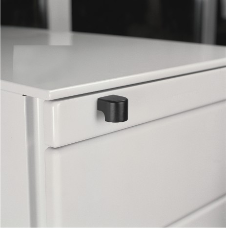 Leschhorn FM-18.026.9005   Finger Muldengriffe B 26,  Polyamid schwarz - Leschhorn FM Finger Muldengriffe