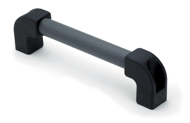 Leschhorn B322 Rohrgriffe  l 200; L 220; d 20; Bohrung d1 8,5 - LE B332-30 Rohrgriffe - Aluminiumrohr - Endstuecke Kunststoff-EcoLine-Abbildung