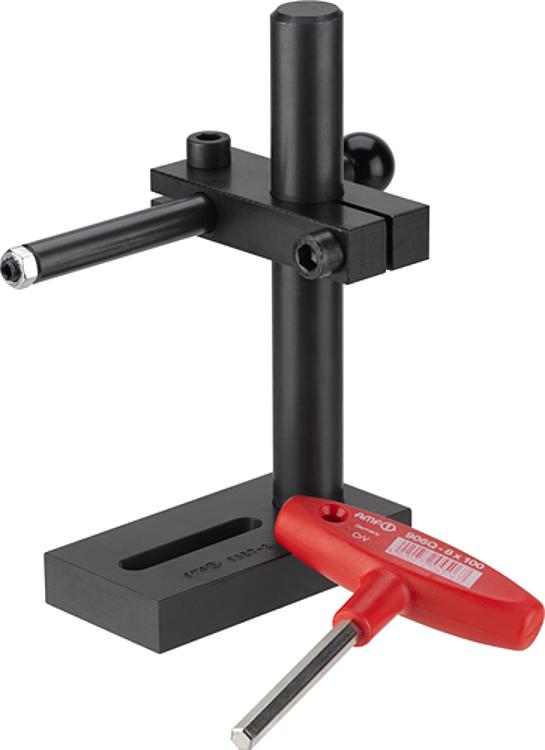 AMF 6357-2 Anschlag, verstellbar, Größe : 2, Nut: 10, 12, 14, 16, 18, B1: 11, H1: 200 - LE 6357 Anschlag -Abbildung
