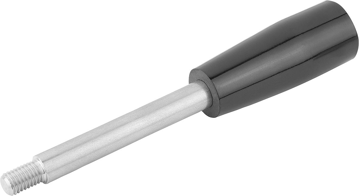 Norelem 06360-1612X100 GRIFFSTANGE FORM E            EDELSTAHL, D=12, D1=M10, L=100 - 06360-1612X100 GRIFFSTANGE FORM E            EDELSTAHL - D 12 - D1 M10 - L 100