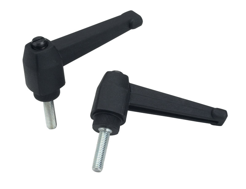 Leschhorn A573 verstellbare Klemmhebel  R 83; Innengewinde M10x30; schwarz - Boteco A573 Verstellbare Klemmhebel