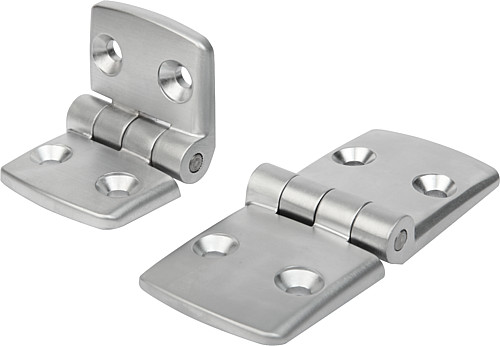 Kipp SCHARNIER AUS ALUMINIUM, nicht aushängbar, A1= 25, A2= 25, B1= 40, B2= 40, H= 45 mm - KIPP K0580 Scharniere aus Aluminium