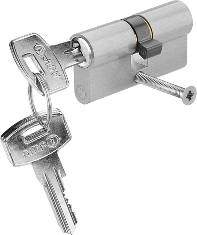 AMF 55-22+22 Doppel-Profilzylinder, A: 22 mm, B: 22 mm, incl. 3 Schlüssel, 1 Stulpschraube - LE 55 Doppel-Profilzylinder -Abbildung