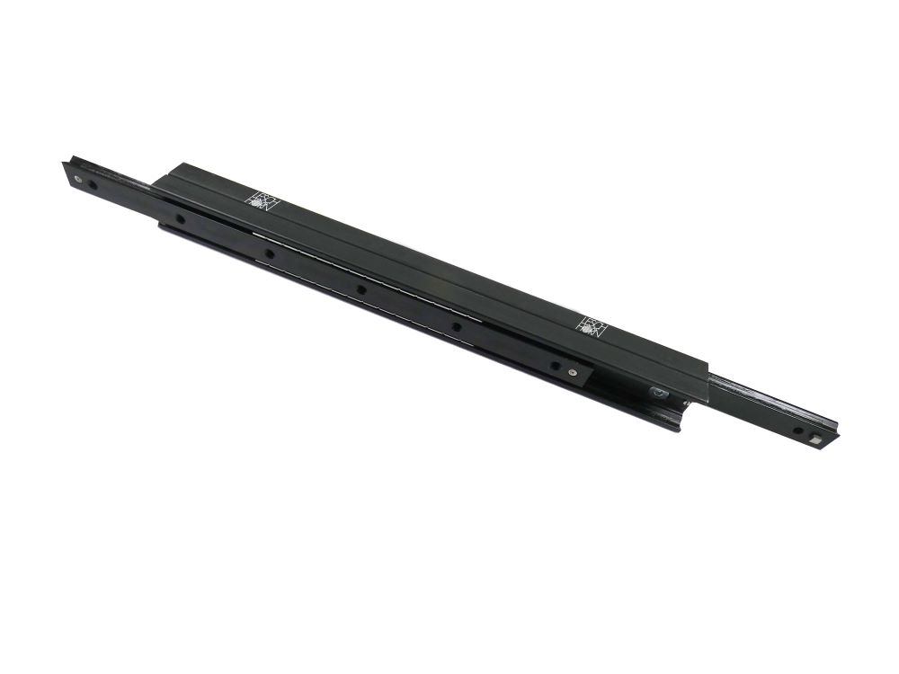 Leschhorn HPDT 28-130 Doppel-T-Form Hochpräzise Teleskopschienen, Lastwert Cy= 236 N, Länge= 130, Hub= 148 mm, Bohrung M5,  Profil 28x26, Material Schiene und Läufer Wälzlagerstahl. - HPDT Doppel T- Profil Schwerlast Teleskopschienen Baugroesse 28