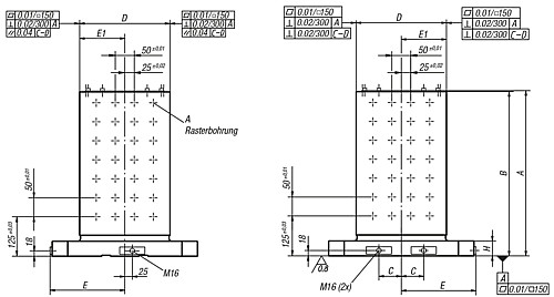 Kipp K0805.1240251 AUFSPANNWÜRFEL - KIPP K0805-MR Aufspannwuerfel mit Rasterbohrungen
