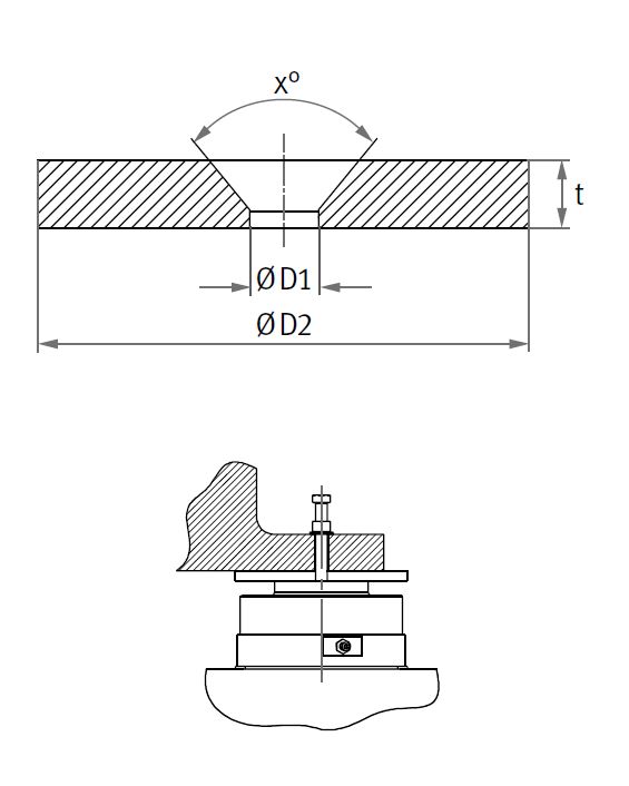 EFFBE Montageplatte für SLM Elemente, SLM 6-MP - EFFBE Montageplatte fuer SLM Elemente - TZ1