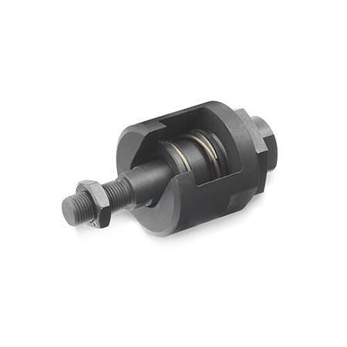 Ganter 240.2-M10 SCHNELLSTECKKUPPLUNG MIT WINKEL - GN 240-2 Schnellsteck Kupplungen - Stahl-Abbildung