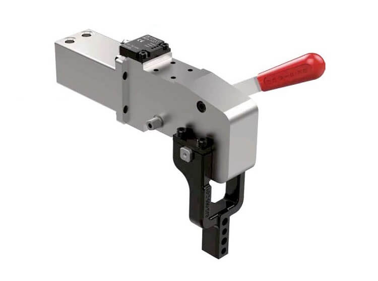 DESTACO 82L2G-203B8H4 Automations-Kraftspanner Haltemoment  75 Nm Spannmoment 25 Nm Zylinder Ø25 (G1/8)  !!! AUSLAUFMODELL !!! ersetzt durch NEU: 82L-3E, +++ LAGERABVERKAUF +++ - DESTACO 82L-G Automations-Kraftspanner