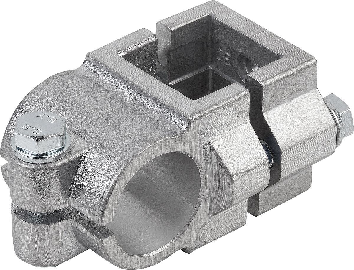 Kipp K0474.54040 KREUZKLEMMSTÜCK ALUMINIUM, A=40,3, B=40,2 - K0474-54040 KREUZKLEMMSTUECK ALUMINIUM - A 40-3 - B 40-2