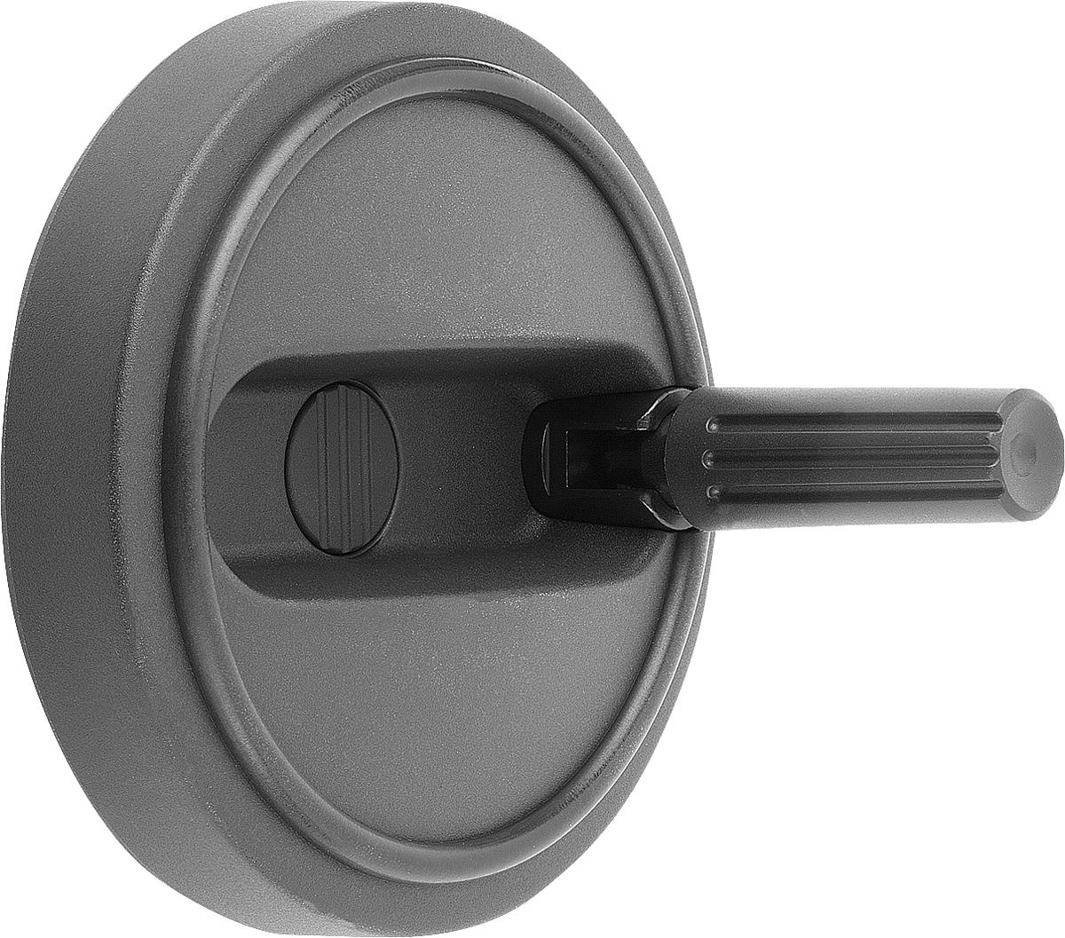 Kipp K0258.10800802 NOVO.GRIP HANDRAD M.ZYL.GRIFF UMLEGBAR, GR.1, D1=80, D=8H7, - K0258-10800802 NOVO GRIP HANDRAD MIT ZYLINDERGRIFF UMLEGBAR - GR 1 - D1 80 - D 8H7