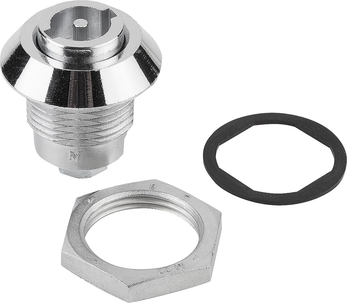 Kipp K0522.43181 DREHRIEGEL MIT DOPPELBART 3MM, H=18,5, D=30, ZINK - K0522-43181 DREHRIEGEL MIT DOPPELBART 3MM - H 18-5 - D 30 - ZINK