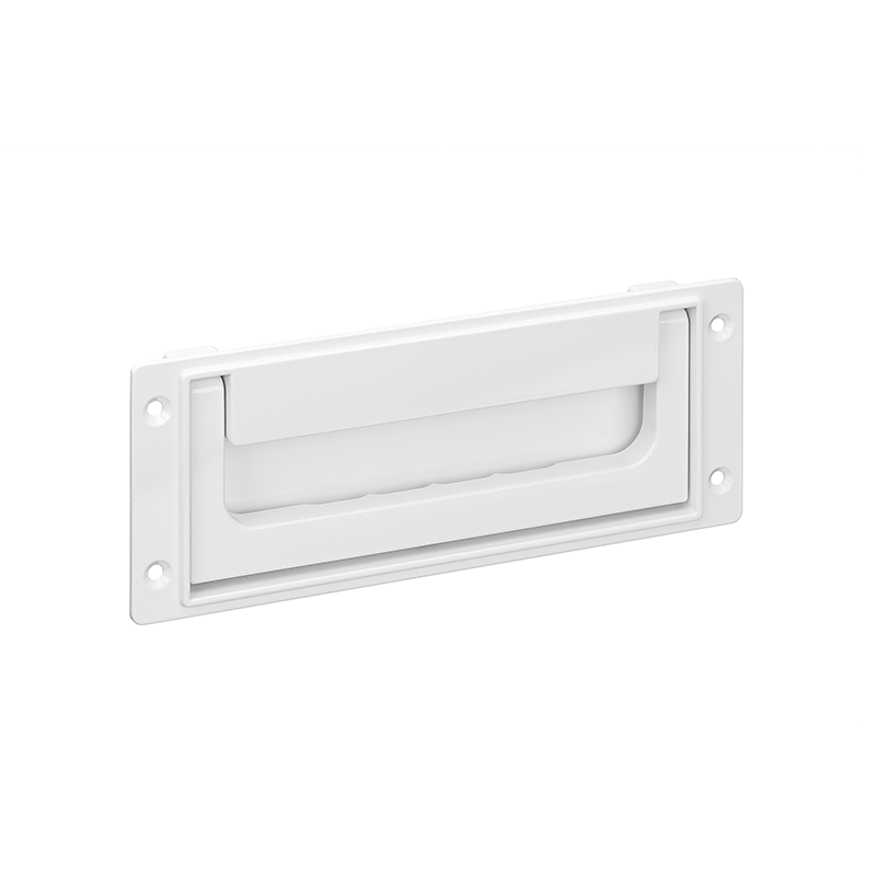 Leschhorn SK-50.S184.9002 Schalenklappgriffe Schnapprastung A 118,  grauweiß pulverbeschichtet, , " Clean Line " - SK-50.S184.9002 Schalenklappgriffe Schnapprastung A 118,  grauweiß pulverbeschichtet, , " Clean Line