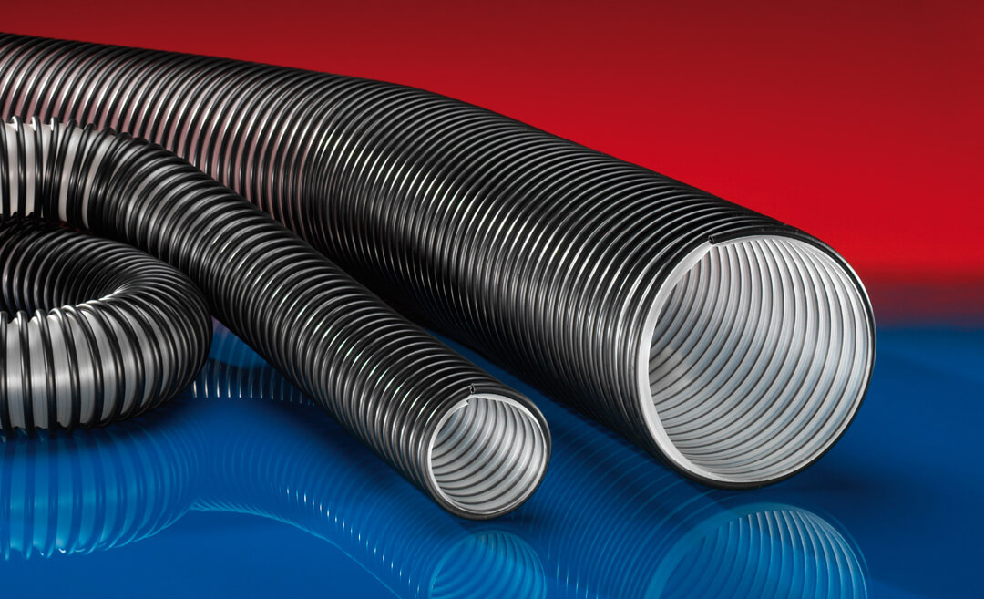 Norres 327-0050-5878-10 Trittfester Schlauch, Innen-Ø 50-51 mm, Aussen-Ø 72 mm, Biegeradius 35 mm - Norres 327 - PROTAPE PUR 327 MEMORY