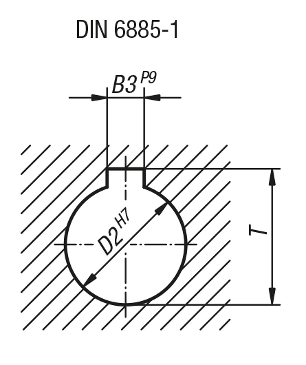 Norelem 06279-1160X16 SCHEIBENHANDRAD ÄHNL. DIN 950, M.NUT, D1=160, D2=16 - aehnlich DIN 950 Scheibenhandraeder  - Massblatt