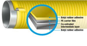 Leschhorn AS40-PLUS-100-15-SW DENSOLEN®-Korrosionsschutzband für erdverlegte Metallrohren, 100 mm x 15 m, schwarz - LE AS40 Plus DENSOLEN-Korrosionsschutzband