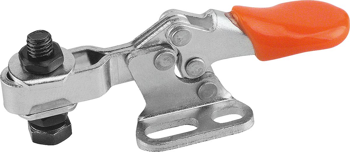 Kipp K0071.0050 MINISCHNELLSPANNER HORIZONTAL, MIT WAAGRECHTEM FUSS LINKS, P - K0071-0050 MINISCHNELLSPANNER HORIZONTAL - MIT WAAGRECHTEM FUSS LINKS - P
