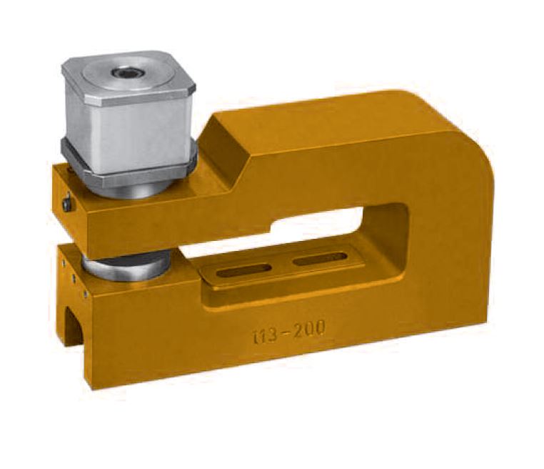 LE70245 113-200F Locheinheit, pressenbetätigt, zum Lochen von Rund- u Formschnitten, Ausladung 200mm, geeignet für Loch-Ø 22-38mm incl. Formlöcher, Abstreifer 801-070x50 gehört zum Lieferumfang - LE70245 113-200 Locheinheit 113