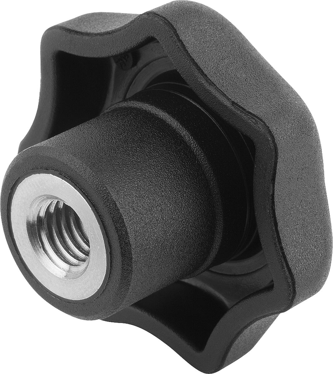 Norelem 06212-506 STERNGRIFF D1=32  M6          EDELSTAHL, FORM D - 06212-506 STERNGRIFF D1 32  M6          EDELSTAHL - FORM D