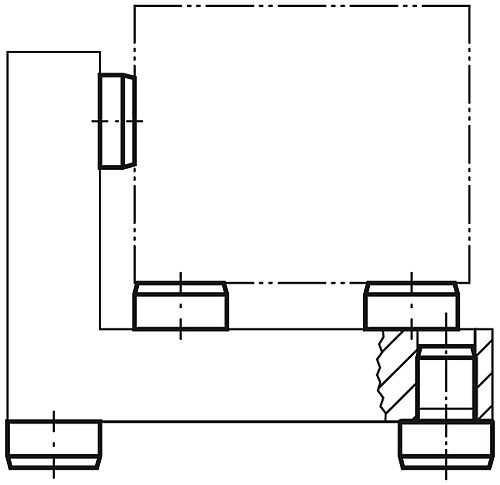 DIN 6321 AUFLAGEBOLZEN  D2=20 - KIPP K0292 Auflagebolzen