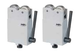 Helios Preisser, 0782160  Abrollböcke im Paar  Spitzenhöhe 200 mm, Säulenhöhe 14 mm, Auflage ø 25 - 100 mm - Helios Preisser - 0782 Abrollboecke im Paar