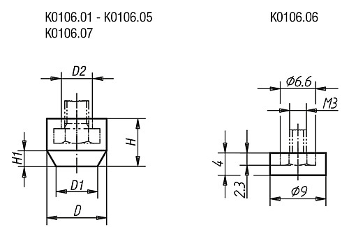 Kipp K0106.06 SCHUTZKAPPE, POLYAMID - KIPP K0106 Schutzkappen