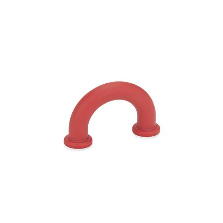 Ganter 224.3-10-40-B3,5-GR Fingergriffe, Kunststoff - GN-224-3-Fingergriffe-Kunststoff-RT-rot-RAL-3000-matt-Abbildung