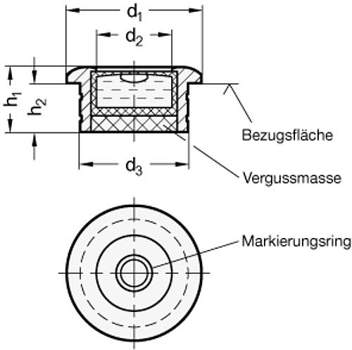 Ganter 2278-ALN-20-K-30 Dosenlibellen - GN 2278 Dosenlibellen-Abbildung