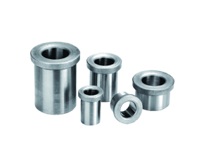 Leschhorn Bund-Bohrbuchsen DIN 172 A, einseitig gerundet,  d1 23,00; d2 35,00; d3 39,00;  l1 45,00;  lang - DIN 172 Form A und B Bund-Bohrbuchsen