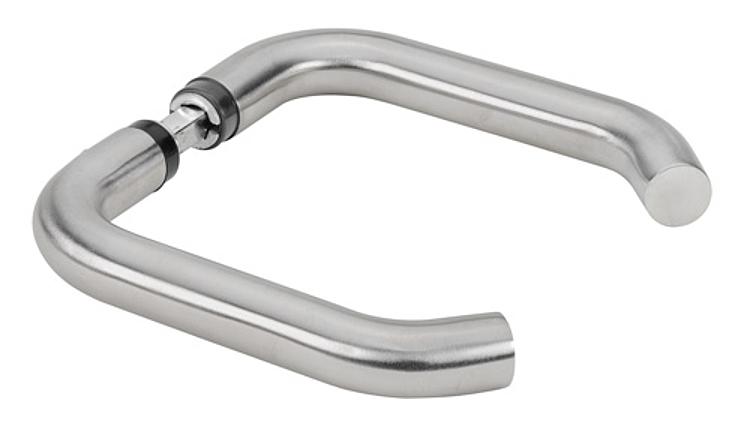 AMF 419G Türdrücker-Paar, für Kastenbreite: 30 - 50 mm, Garnitur: Ja, Lochteil: - - LE 419 Tuerdruecker-Lochteil -Abbildung