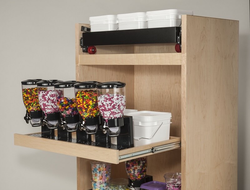 Accuride DZ3657-0020-2 Teleskopschienen für breite Schubladen, 100% Vollauszug 19,1x,53,1, SL 508,TR 508, 124kg, hell verzinkt - Accuride DZ3657 Teleskopschienen fuer breite Schubladen - - Vollauszug 19 1x70 8 - 124kg - Anwendung1