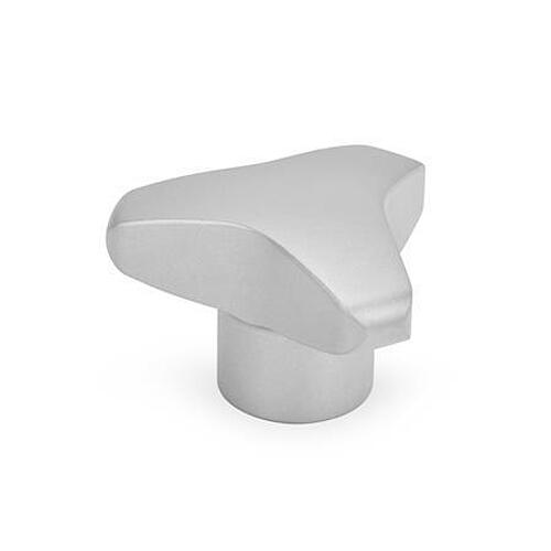 Ganter 5342-25-M5-10 Dreisterngriffschrauben, Kunststoff, Schraube Edelstahl - GN 5345 Edelstahl Dreisterngriffe - ohne Bohrung - 1-4305-Abbildung