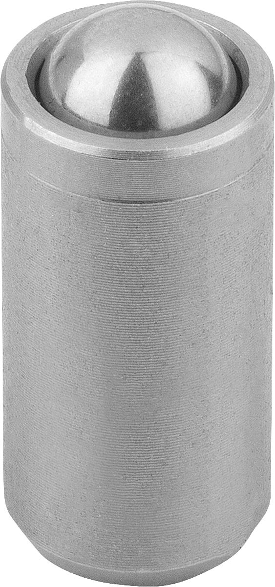 Norelem 03072-205 FEDERNDES DRUCKSTÜCK  D=5     EDELSTAHL, GLATTE AUSFÜHRUNG, - 03072-205 FEDERNDES DRUCKSTUECK  D 5     EDELSTAHL - GLATTE AUSFUEHRUNG