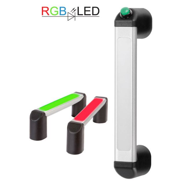 Leschhorn FG12-L02.165.11   Funktionsgriffe mit Drucktaster und LED-Beleuchtung A 165, - Leschhorn FG12 Funktionsgriffe mit LED Beleuchtung - mit-ohne Druckschalter