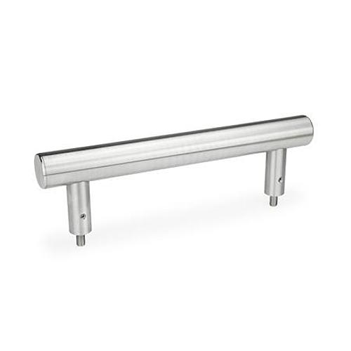 Ganter 666.7-30-M8-200-E EDELSTAHL ROHRGRIFF, DECKEL EDELSTAHL - GN 666-7 Edelstahl Rohrgriffe-Abbildung