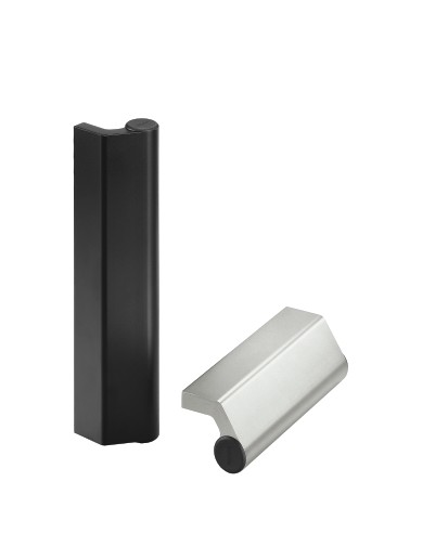 Leschhorn W3-33.110.11   Aluminium Winkelgriffe A 110,  natur eloxiert - Leschhorn Design W3 Winkelgriffle Aluminium