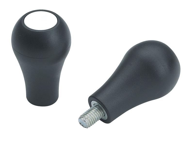 Leschhorn M202 Kugelgriffschrauben  H 64; d 22,5; Gewinde d1 M10; Kunststoff PA, schwarz - LE M202 Kugelgriffschrauben-EcoLine-Abbildung