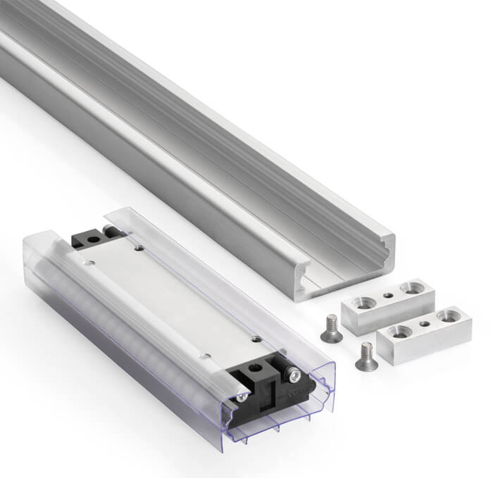 Accuride DA0116-0120RC Linearführung1,2m Schiene x 1 - Accuride DA0116RC Linearfuehrung mit Kugelumlaufwagen bis 360kg - Abbildung