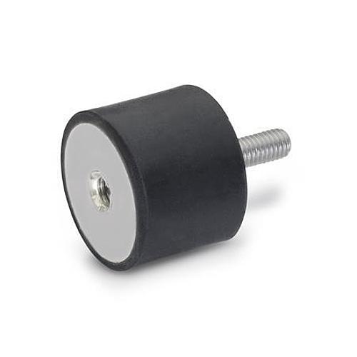 Ganter 451-10-10-M4-EE-40 Gummipuffer, Edelstahl - GN 451 Gummipuffer - Edelstahl-Abbildung
