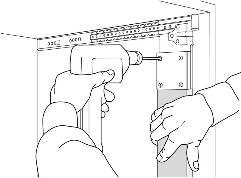 Accuride DB1234-0035-2 Linearführungen, SL 354, TR 239, 14kg, schwarz verzinkt, 1 Satz = 1 Paar - Accuride DB1234 Linearfuehrungen - 14 kg