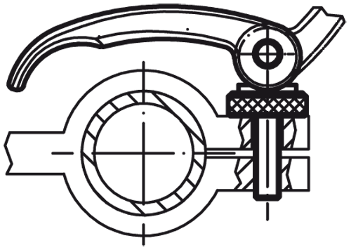 Halder 23390.0114 Exzenterschnellspanner mit Schraube, 63 x M 6 x 40, einstellbar - Exzenterschnellspanner Exzenterschnellspanner mit Schraube - 63 x M 6 x 25 mit Schraube -Bild 1-