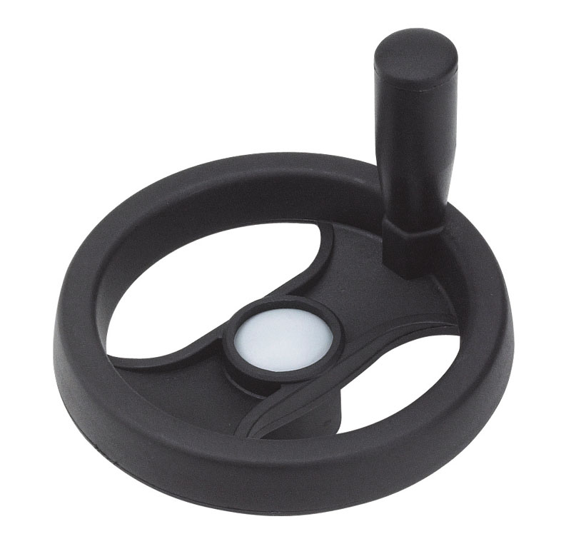 Leschhorn D210 Speichenhandräder D 80; d 24,5; Bohrung d1 10; Kunststoff PA, schwarz - Boteco D210 Speichenhandraeder
