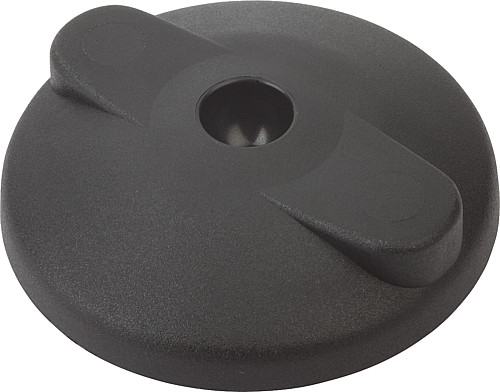 Kipp K0415.4080 TELLER F. GELENKFU? FORM D ANTISL, - KIPP K0415-D Teller fuer Gelenkfuesse aus Kunststoff