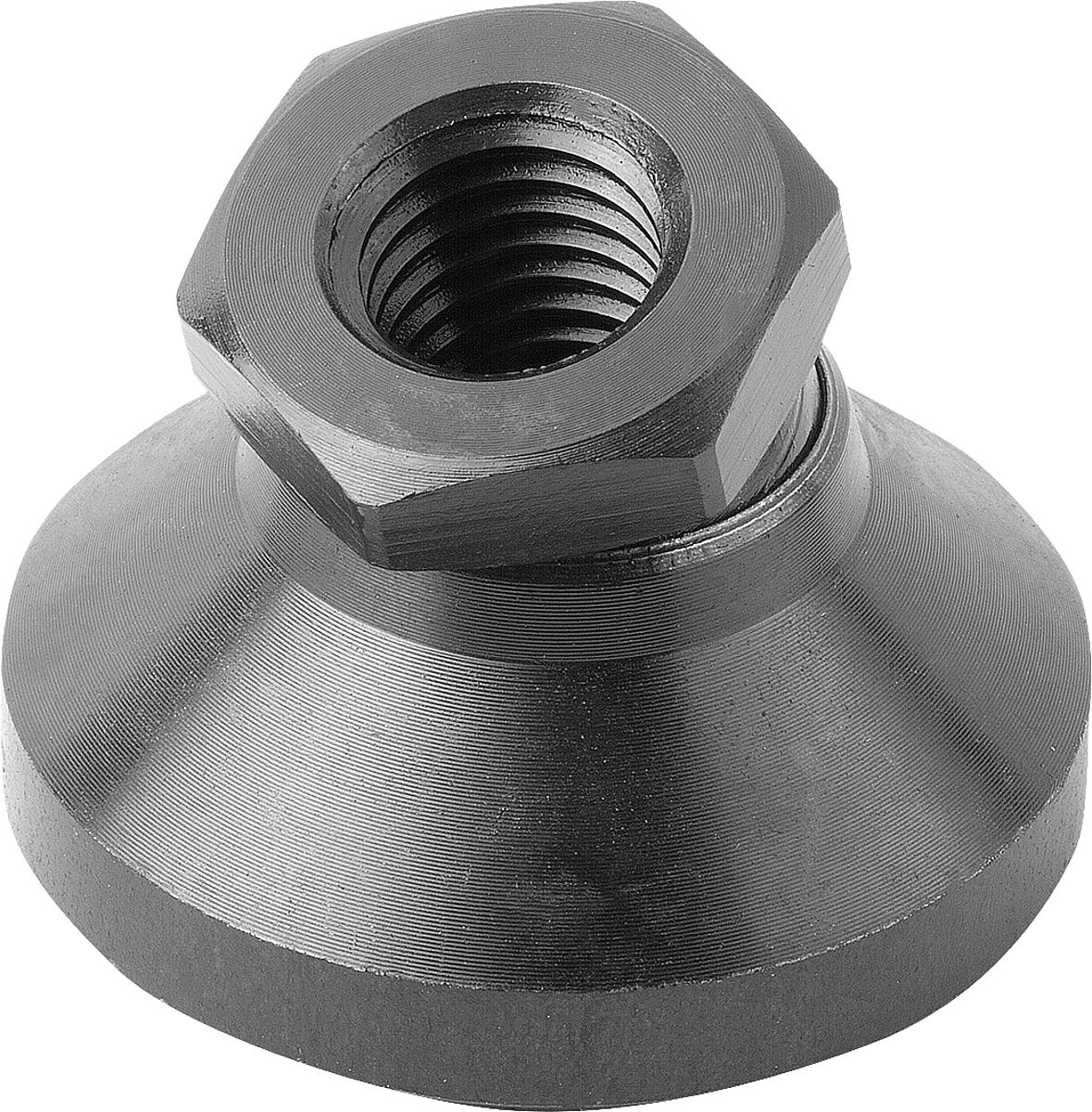 Norelem 07144-112 GELENKTELLER FORM A, D1=M12, D2=40 - 07144-112 GELENKTELLER FORM A - D1 M12 - D2 40
