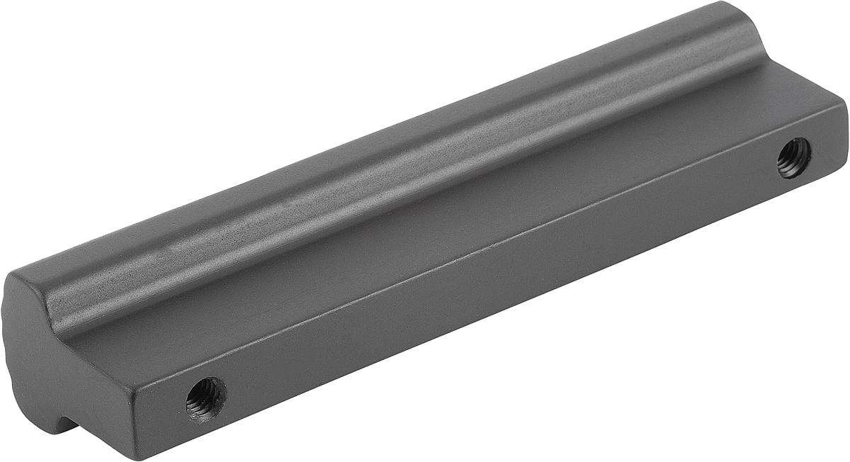 Kipp K0232.10702 LEISTENPROFILGRIFF, FORM A, A=70, SCHWARZ ELOXIERT - K0232-10702 LEISTENPROFILGRIFF - FORM A - A 70 - SCHWARZ ELOXIERT