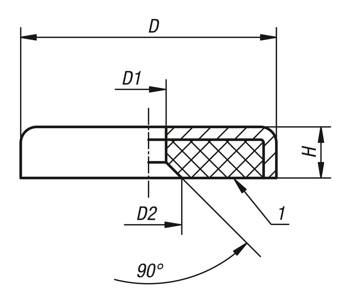 Norelem 09071-30-13 MAGNET FLACHGREIFER, RUND, NDFEB, KOMP:STAHL, D=13, D1=3,5, H=4,5 - NLM 09071-30 Magnete mit Senkbohrung -Flachgreifer- aus NdFeB-Skizze