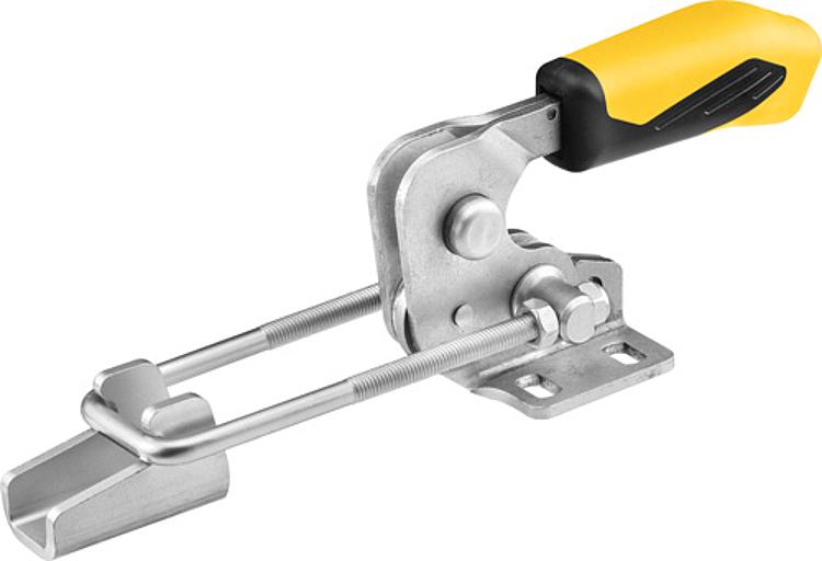 AMF 6848HSY-4 Verschlussspanner horizontal mit gelbem Handgriff und Sicherheitsverriegelung, Größe : 4, F1: 7,0 kN - LE 6848HSY Verschlussspanner horizontal mit gelbem Handgriff und Sicherheitsverriegelung-Abbildung