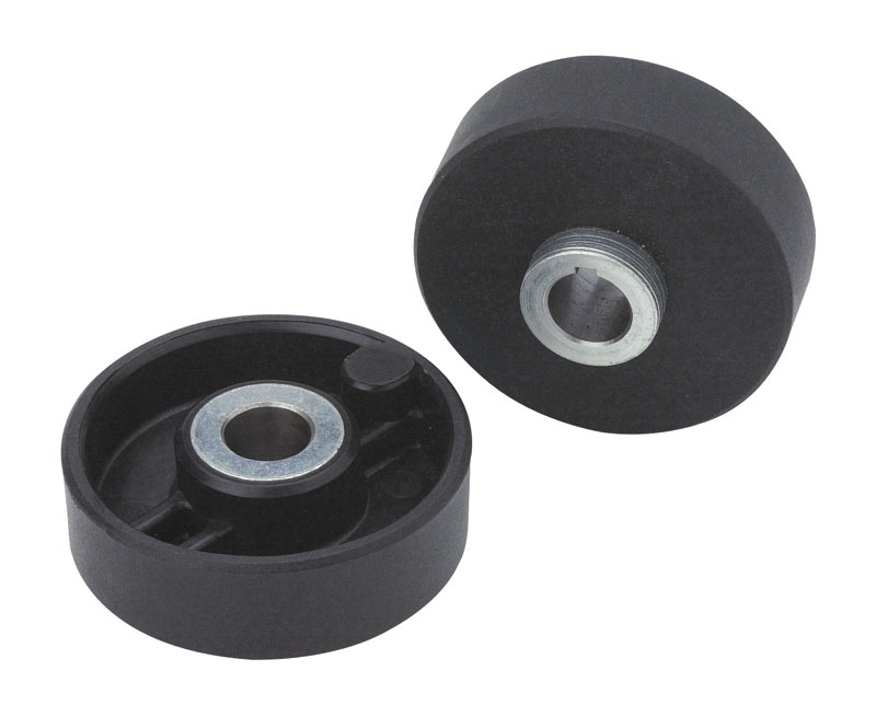Leschhorn D782 Zustellräder ohne Griff D 80; d 29; Bohrung d1 12; Kunststoff PA, schwarz - Boteco D782 Zustellraeder ohne Griff