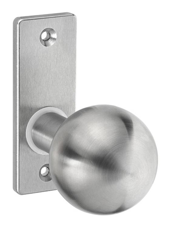 AMF 436 Türknopf, gerade, drehbar: -, fest: Ja, Rosette: 32 x 87 x 6 mm - LE 436 Tuerknopf - gerade -Abbildung